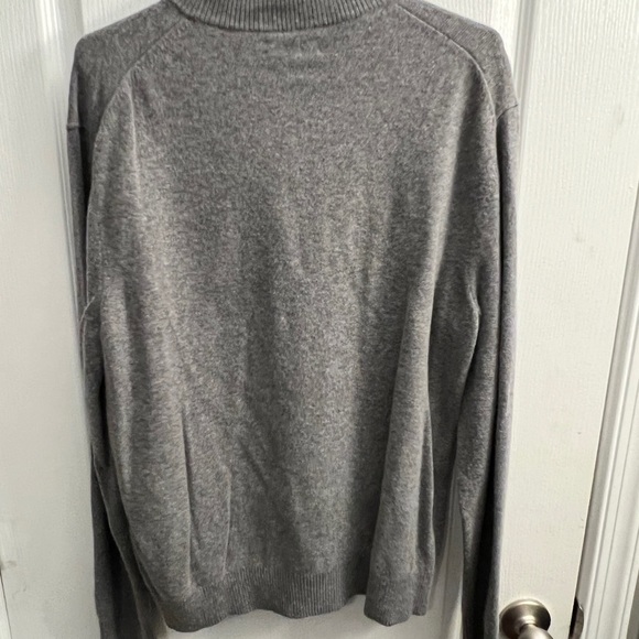 Gray quarter zip sweatshirt. Calvin Klein size L. - Picture 2 of 3